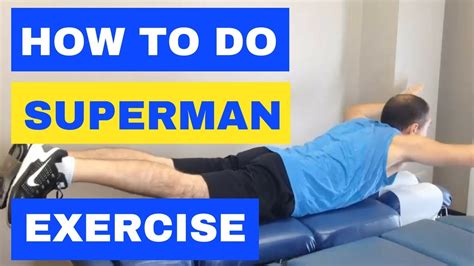 Superman Exercise Description How To Do A Superman Back Exercise