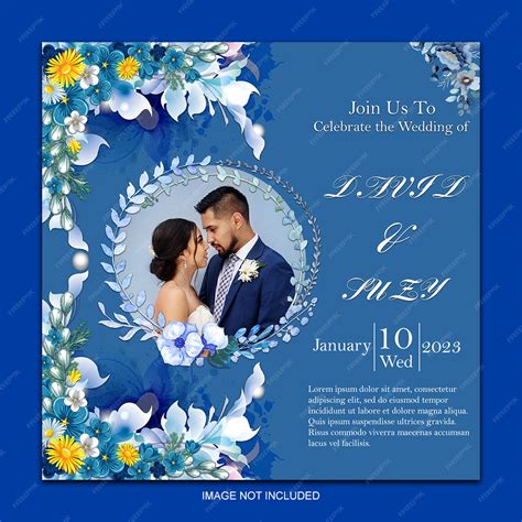 Premium Psd Wedding Poster