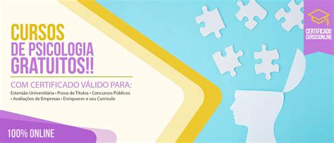 Cursos de Psicologia Online Grátis Certificado Válido