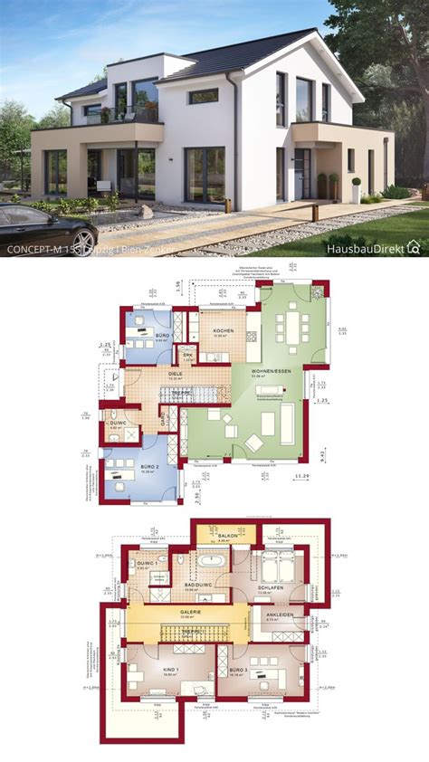 Modernes Haus Design Mit Satteldach Erker Bauen Einfamilienhaus