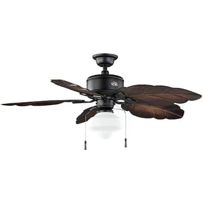 Hampton Bay Carriage House In Indoor Led Iron Ceiling Fan With