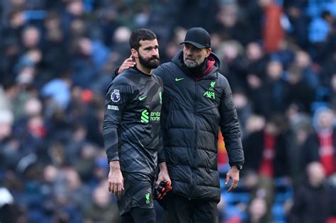 Jurgen Klopp Shares Update On Jota And Alisson Body Blows V Man City