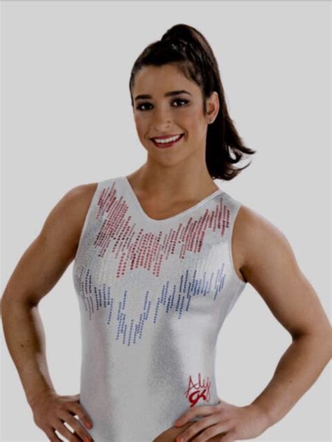 Aly Raisman Gk Elite Gymnastics Leotard American Dream Flag Usa Olympic Size Al Ebay