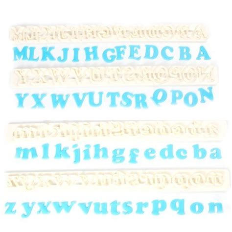 Tappit Art Deco Upper Lower Case Alphabet Set Bakers Boutique