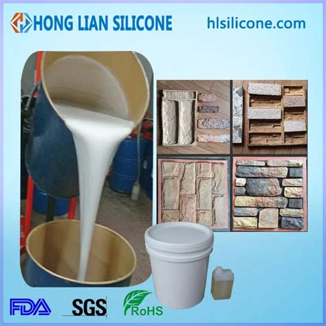 Low Viscosity Liquid Silicone Make Concrete Mold No Oily Silicone Rubber For Craft Stone Mold