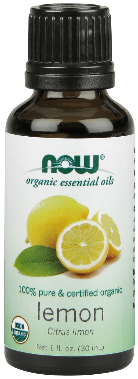 Now Essential Oils Organic Lemon Oil Cheerful Aromatherapy Scent Cold Pressed 100 Pure