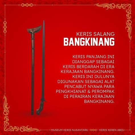 Pusaka Nusantara Keris Salang Bangkinang Bentuknya Tidak Seperti