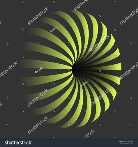 Illustration Vector Spiral Optical Illusion Template Stock Vector ...