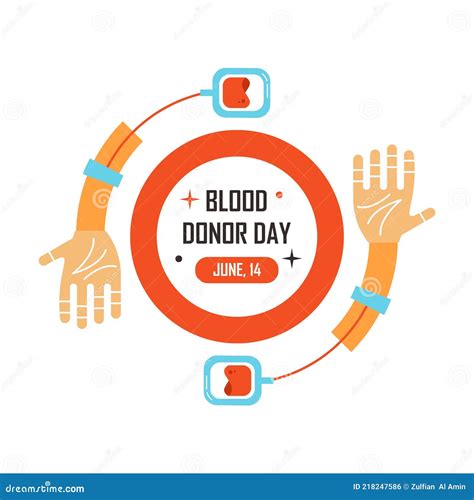 Creative Blood Donor Day Motivation Information Donor Poster Vector