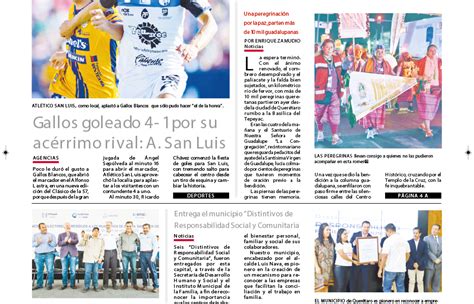 ¡conoce La Portada De Hoy Noticias De Querétaro