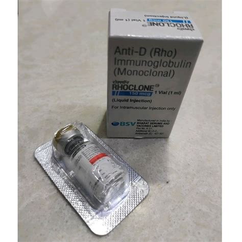 Anti D Rho Lmmunoglobulin Monoclonal Injection Vial At Rs Box