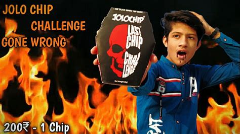 BLACK DEADLY JOLO CHIPS EATING CHALLENGE WORLD HOTTEST SPICY CHIP