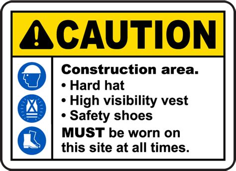 Construction Area PPE Sign - Get 10% Off Now