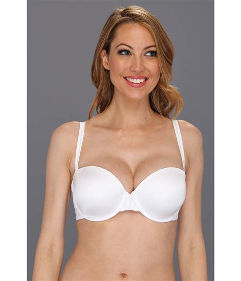 Lyst - Dkny Signature Lace Perfect Lift Strapless Bra 454195 in White