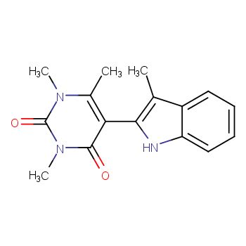 2 4 1H 3H Pyrimidinedione 1 3 6 Trimethyl 5 3 Methyl 1H Indol 2 Yl