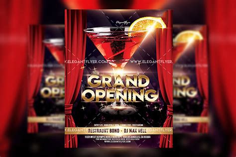 Club Grand Opening Flyer