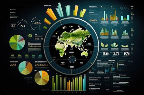 Big Data Analytics Report Infographic With Graph And Diagrams On