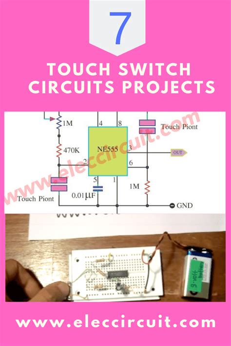 8 Simple Touch Switch Circuit Projects ElecCircuit