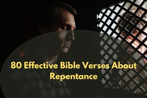 80 Effective Bible Verses About Repentance