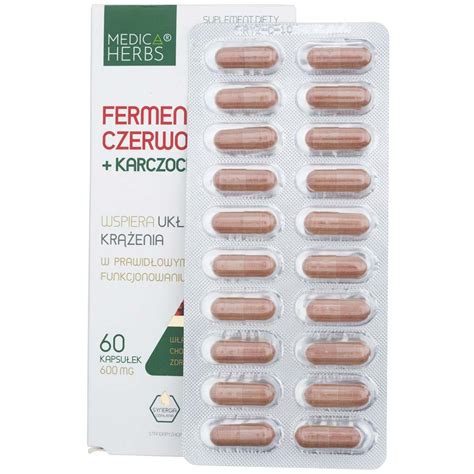 Medica Herbs Fermented Red Rice Artichoke 260 Mg 80 Capsules Medpak