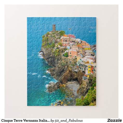 Cinque Terre Vernazza Italian Riviera Coastline Jigsaw Puzzle Cinque