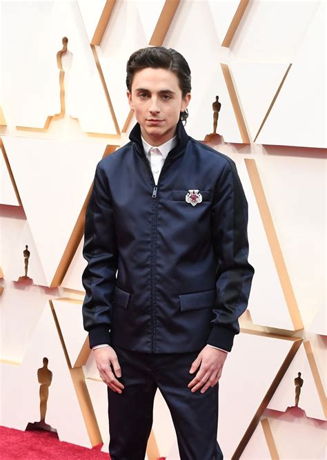 Timoth E Chalamet S Prada Suit At The Oscars Popsugar Fashion