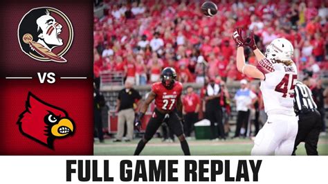 Florida State Vs Louisville Full Game Acc Football Youtube