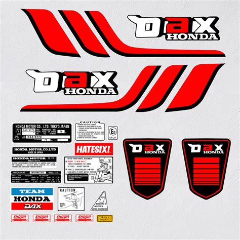 Jual Sticker Decal Tempelan Honda Dax Dan Dax Ii Shopee Indonesia