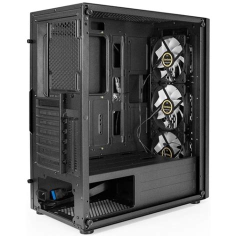 Корпус Miditower ExeGate EVO-9205 ATX, без БП, черный EX294966RUS ...
