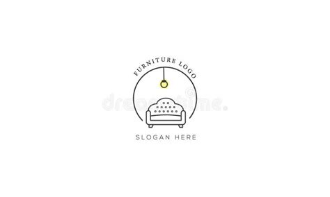 Interior Logo Design Vector Template Minimal Furniture Logo Design