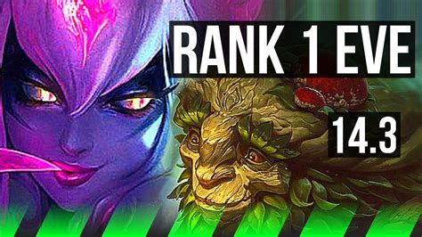 EVELYNN Vs IVERN JNG Rank 1 Eve 1000 Games 7 2 9 Dominating