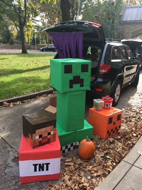 Minecraft Trunk Or Treat Halloween Minecraft Trunk Or Treat Trunk Or