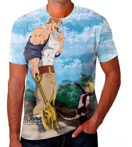 Camiseta Camisa Escanor Nanatsu No Taizai Envio Rápido 04