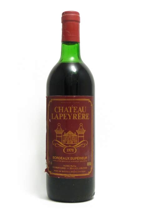 Château Lapeyrere 1978 Vins de Bordeaux