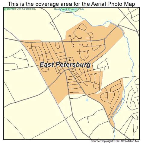 Aerial Photography Map of East Petersburg, PA Pennsylvania