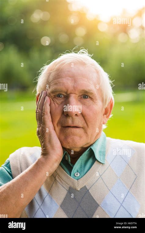 Surprised old man Stock Photo - Alamy