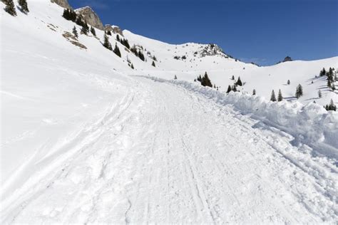 Hiking In The Bavarian Alps In Winter Stock Image Image Of Alps Hiking 111407051