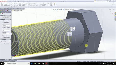 Solidworks Creating Thread On Bolt Simple And Fast Method For