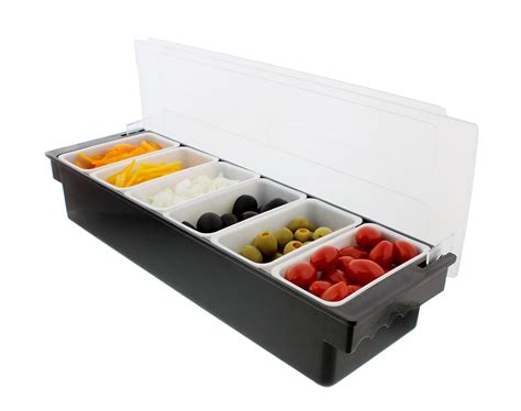 Ice Cooled Condiment Holder Garnish Tray - Walmart.com