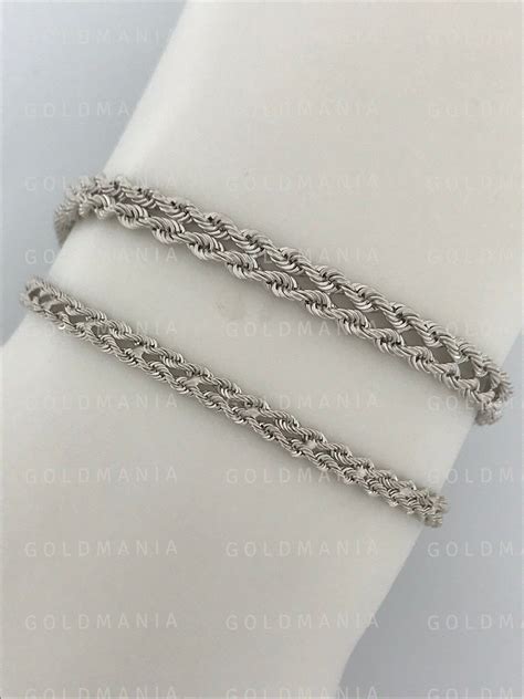 Mens White Gold Rope Bracelets Gorgeously Journal Stills Gallery