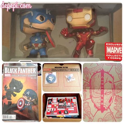 Unboxing Marvel Collector Corps Captain America Civil War Box Depepi