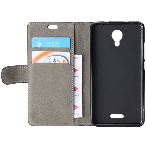 German Tech Funda Libro Elegant Wallet Negra Wiko Jerry