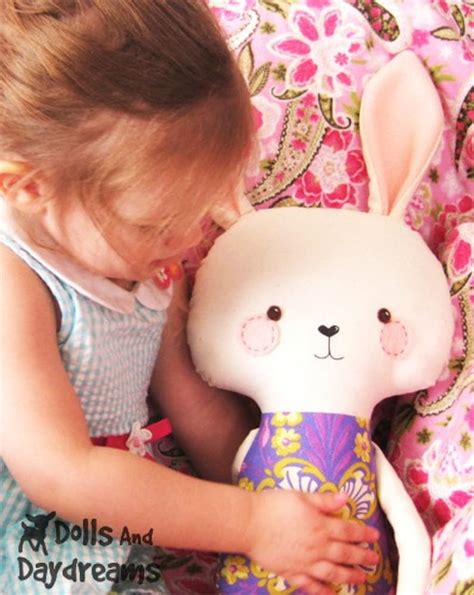 Bunny Rabbit Pdf Sewing Pattern Stuffed Toy Softie Diy Easter Etsy