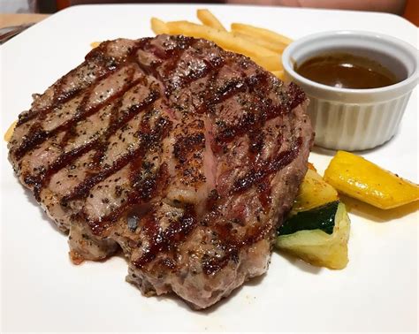 Charbroiled Ribeye Steak At Earle Swensens Halal Tag Singapore