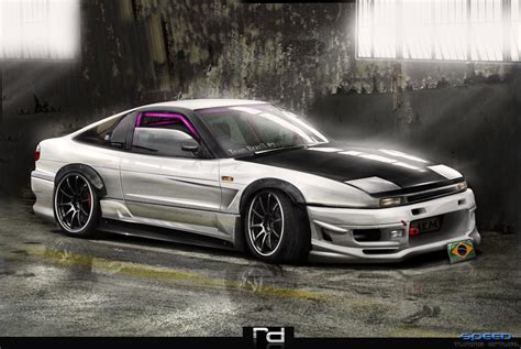 Nissan Silvia S13 White by Rob3rT----Design on DeviantArt