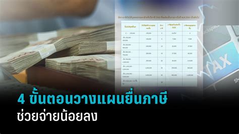 วางแผนยื่นภาษีเงินได้บุคคลธรรมดา 4 ขั้นตอน จ่ายภาษีน้อยลง Pptvhd36