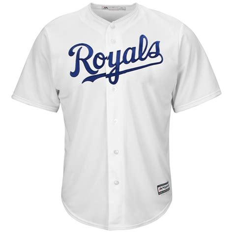 Kansas City Royals Majestic Youth Official Cool Base Jersey - White