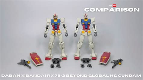 RX 78 2 BEYOND GLOBAL COMPARISON DABAN VS BANDAI YouTube