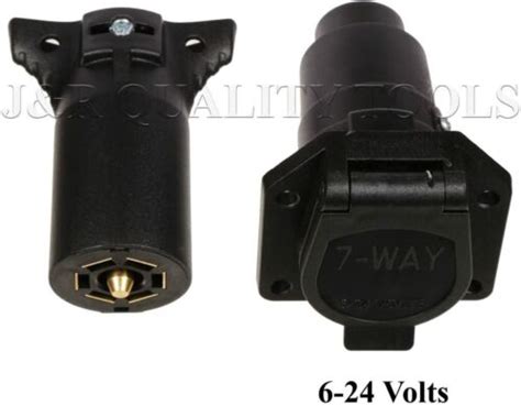 Way Conector De Remolque Redondo De Polos Macho Y Hembra Conector