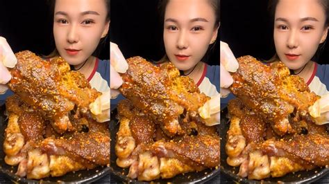 Eat Fried Pork Legs With Peppers Asmr Ep28 Youtube